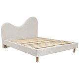 Bobochic Paris Bijeli podstavljeni tapecirani bračni krevet s podnicom 160x200 cm Celina – u