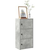 vidaXL Regal za knjige boja betona 40x24x77 cm konstruirano drvo | shoptok.hr