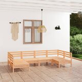 The Living Store Vrtna sedežna garnitura 6-delna trdna borovina - Vrtna Sedežna Garnitura, (21422570) | Shoptok.si