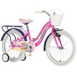 Visitor bicikl kids best friend 20" 10" v-brake kontra 115-135cm (20") roze neon uv sjaj 1203159 Cene