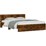  Okvir kreveta s uzglavljem boja hrasta 140x190 cm | shoptok.hr