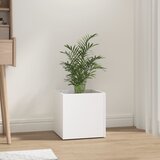 Maison Chic Cvetlično korito - Cvetlični Lonec belo 40x40x40 cm konstruiran les, (21789180) | Shoptok.si