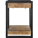 vidaXL Stenska polica 90x33x45 cm Masivni surovi les Mango | Shoptok.si