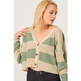 Dewberry Z3008 LADIES CARDIGAN-LIGHT GREEN Cene