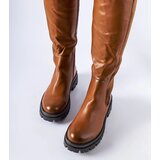 Gemre Brown massive boots decorated with a strap Stuart | shoptok.hr