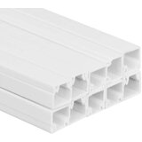 vidaXL Kanalice za kabele 30 x 20 mm 10 m PVC | shoptok.hr