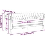  Kavč Rjava 182,5 x 74,5 x 74,5 cm Poliester, (5000138314) | Shoptok.si