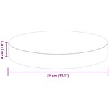  Gornji dio stola Svijetlosmeđa Ø 30 x 4 cm Čvrsto Hrastovo Drvo | Eponuda.com