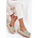 Boto Women's platform espadrilles with weaving mint Selise | shoptok.hr