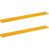  Ležeča polica 2 pcs Gorčična rumena 100 x 9 x 2,5 cm Jeklo, (5000200864) | Shoptok.si