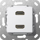 Gira HDMI 2-kanalni kabelski obroč za menjavo spola 567103, (20892246) Cene