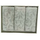 peškir flower set 3/1 - 50x90 3pcs - mint green ( 025033 )