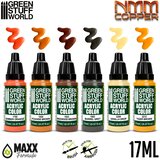 Green Stuff World Paint Set - NMM Copper | Set Akrilnih Boja x6 | Eponuda.com