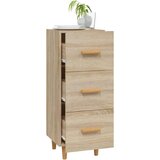 Komoda boja hrasta sonome 34 5x34x90 cm od konstruiranog drva | shoptok.hr
