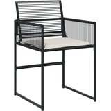  9-dijelni vrtni blagovaonski set s jastucima crni od poliratana | shoptok.hr