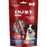 Enjoy carnivore combos žvečljivi trakovi, piščanec in trska - 100 g | Shoptok.si