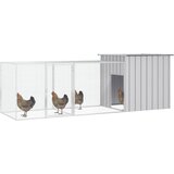  Kavez za kokoši sivi 300x91x100 cm od pocinčanog čelika | shoptok.hr
