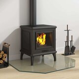 Staklena ploča za kamin šesterokutna 80x60 cm | shoptok.hr