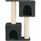 Mačje drvo s sisalnim postoljima za grebanje Tamnosiva 114 cm | Eponuda.com