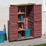 vidaXL vrtna lopa za orodje mocha 83x57x140 cm trdna borovina Cene