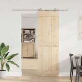 vidaXL Pribor za klizna vrata od nehrđajućeg čelika 200 cm srebrni | shoptok.hr