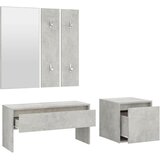  Set namještaja za hodnik siva boja betona konstruirano drvo | shoptok.hr