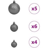 vidaXL Božićno drvce s ukrasnim gudačkim svjetlima Bijelo 150 cm PE | shoptok.hr