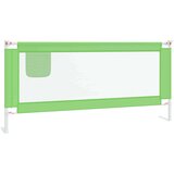 vidaXL Sigurnosna ograda za dječji krevet zelena 200 x 25 cm tkanina | shoptok.hr