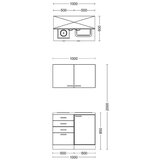 Flex-Well Majhna Kuhinja Z Aparati Lucca, Bela | Shoptok.si