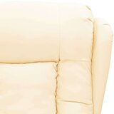  Fotelja na podizanje od umjetne kože krem - Krema 1 | shoptok.hr