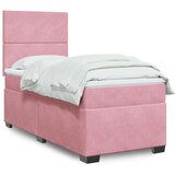 vidaXL box spring krevet s madracem ružičasti 100x200 cm baršunasti | shoptok.hr