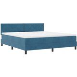  LED Box Spring Krevet Tamno plava 180 x 200 cm Baršun | shoptok.hr