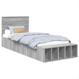  Krevetna konstrukcija Siva Sonoma 75 x 190 cm Konstruirano drvo | shoptok.hr