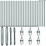  Stup za ogradu 26 pcs Siva 3,2 x 3,2 x 160 cm | shoptok.hr