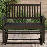 vidaXL Klupa za ljuljanje crna 118 x 70 x 104,5 cm masivno drvo topola Cijene