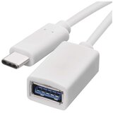 Kabel USB-A / USB-C, 3.0 OTG, podatki, 15 cm, bela | Shoptok.si