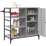  Kuhinjska kolica boja hrasta 87,5x38,5x84,5cm konstruirano drvo | shoptok.hr