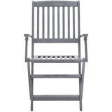  Sklopive vrtne stolice s jastucima 6 kom masivno bagremovo drvo | shoptok.hr