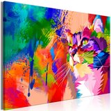  Slika - Colourful Cat (1 Part) Wide 120x80 Cijene