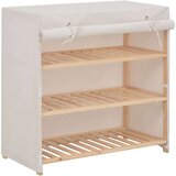 vidaXL ormarić za cipele s pokrovom od tkanine 79 x 40 x 80 cm bijeli | shoptok.hr