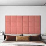  Zidna uzglavlja 12 pcs Ružičasta Baršun | shoptok.hr