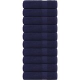 vidaXL Kopalne brisače 10 kos modra 100x150 cm 360 g/m² 100% bombaž Cene