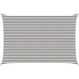  Jedrilica za sunčevu sjenu Svijetlo siva i bijela. 4 x 6 m HDPE | shoptok.hr