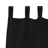 vidaXL Zavjese sa zavjesama 2 pcs Crna 260 x 140 cm Poliester | shoptok.hr