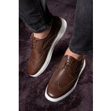 Ducavelli Night Genuine Leather Men's Casual Shoes, Summer Shoes, Lightweight Shoes, Lace-Up Leather Shoes. Cene