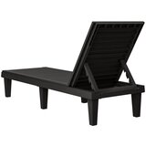  Ležaljke za sunčanje 2 kom crne 155x58x83 cm od polipropilena | shoptok.hr