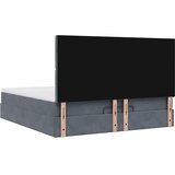  Okvir kreveta s madracima tamnosivi 160x200cm baršunasti | shoptok.hr