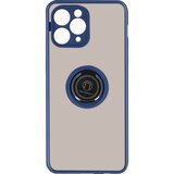 AVIZAR Ovitek za iPhone 11 Pro Max, odporen proti udarcem, z držalom za prstan in trdo hrbtno stranjo z ucinkom dima - moder, (20718346) Cene