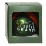 Polimont staklena novogodišnja kugla sa porukom u gift pakovanju 10cm Worlds Greatest Grandpa OUTLET cene