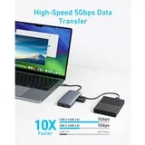 USB-C Data Hub 8u1 sivi